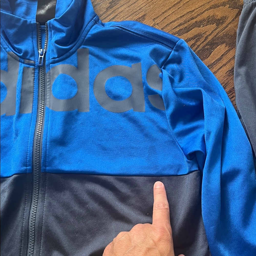 Adidas Blue and Gray Tracksuit - Picture 14 of 14